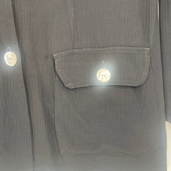 Vtg Marnie West Stripe Whimsigoth Jacket Sz L Stripe Stevie Nicks Witchy Boho 80 - Picture 5 of 13